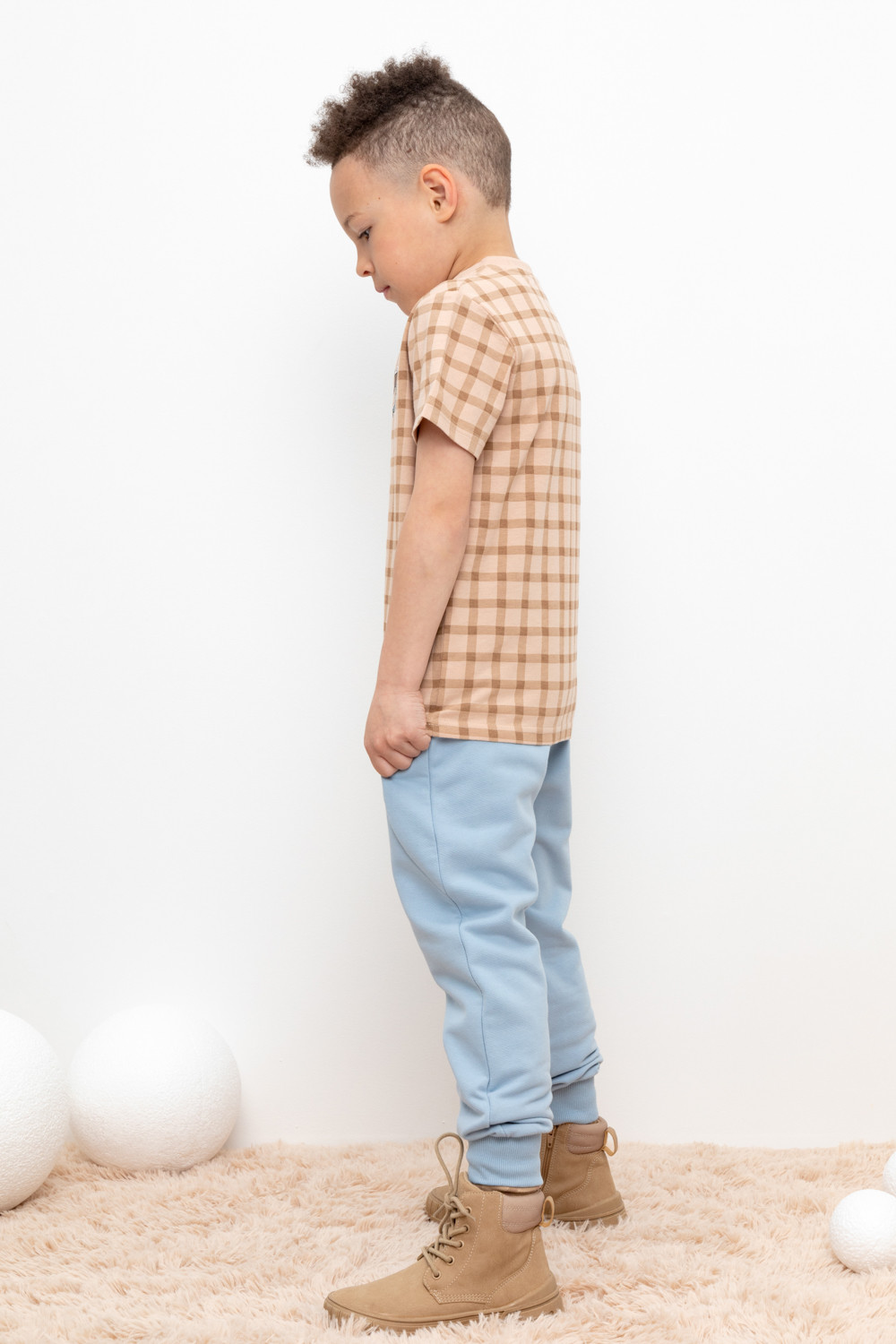 картинка Брюки для мальчика Crockid КР 400618 пыльно-синий к432 от магазина детских товаров ALiSa