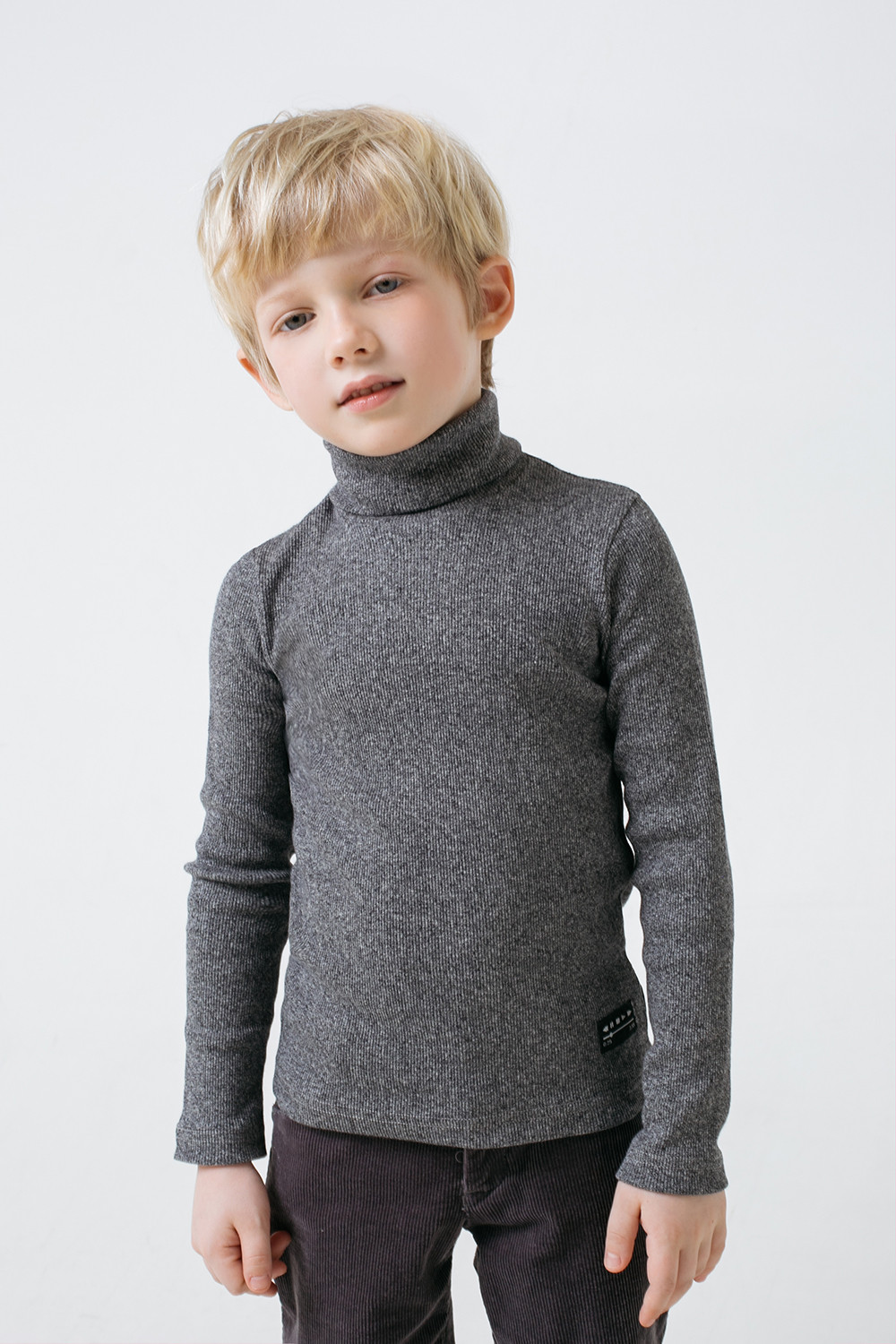 картинка Джемпер для мальчика Crockid КР 301484 серый меланж к308 от магазина детских товаров ALiSa