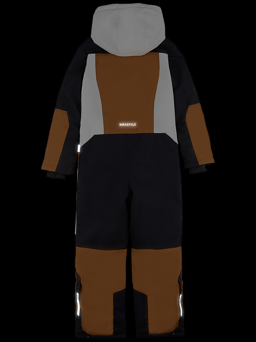 картинка Комбинезон зимний для мальчика NIKASTYLE 8з6724 Кэмел черный от магазина детских товаров ALiSa