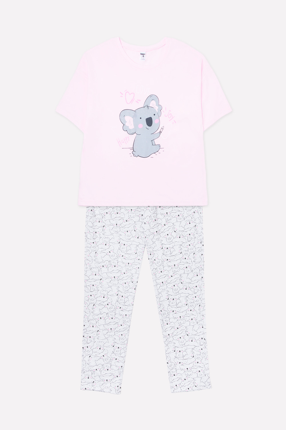 картинка Комплект для девочки КБ 2679 нежно-розовый + коалы на меланже от магазина детских товаров ALiSa