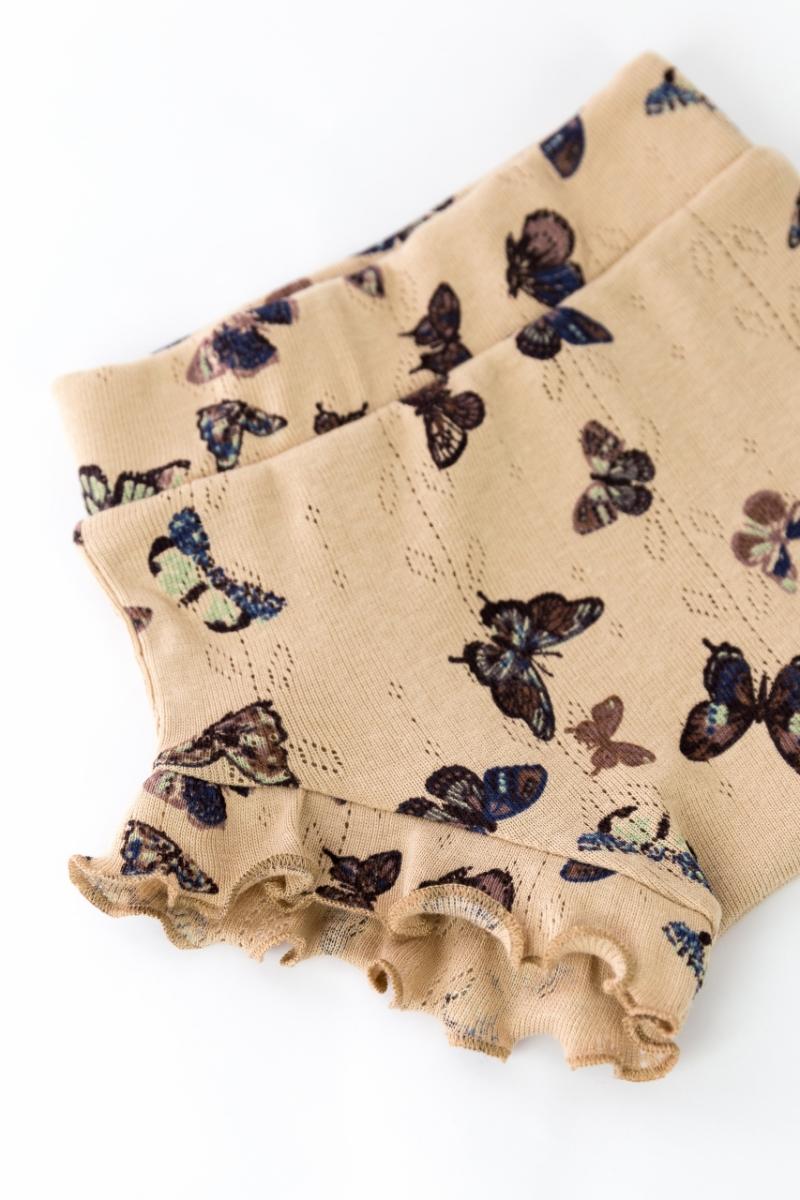 картинка Трусы шорты для девочки Baby Boom П69/15 Бабочки на бежевом от магазина детских товаров ALiSa