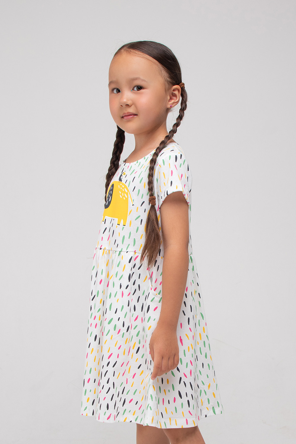 картинка Платье для девочки Crockid К 5754 сахар, радужное конфетти к1288 от магазина детских товаров ALiSa