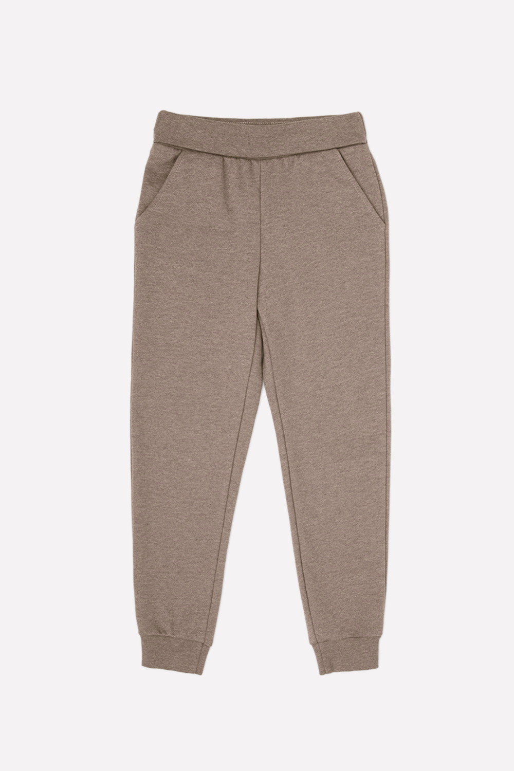 картинка Брюки для девочки Crockid КР 400038 коричневый меланж к291 от магазина детских товаров ALiSa