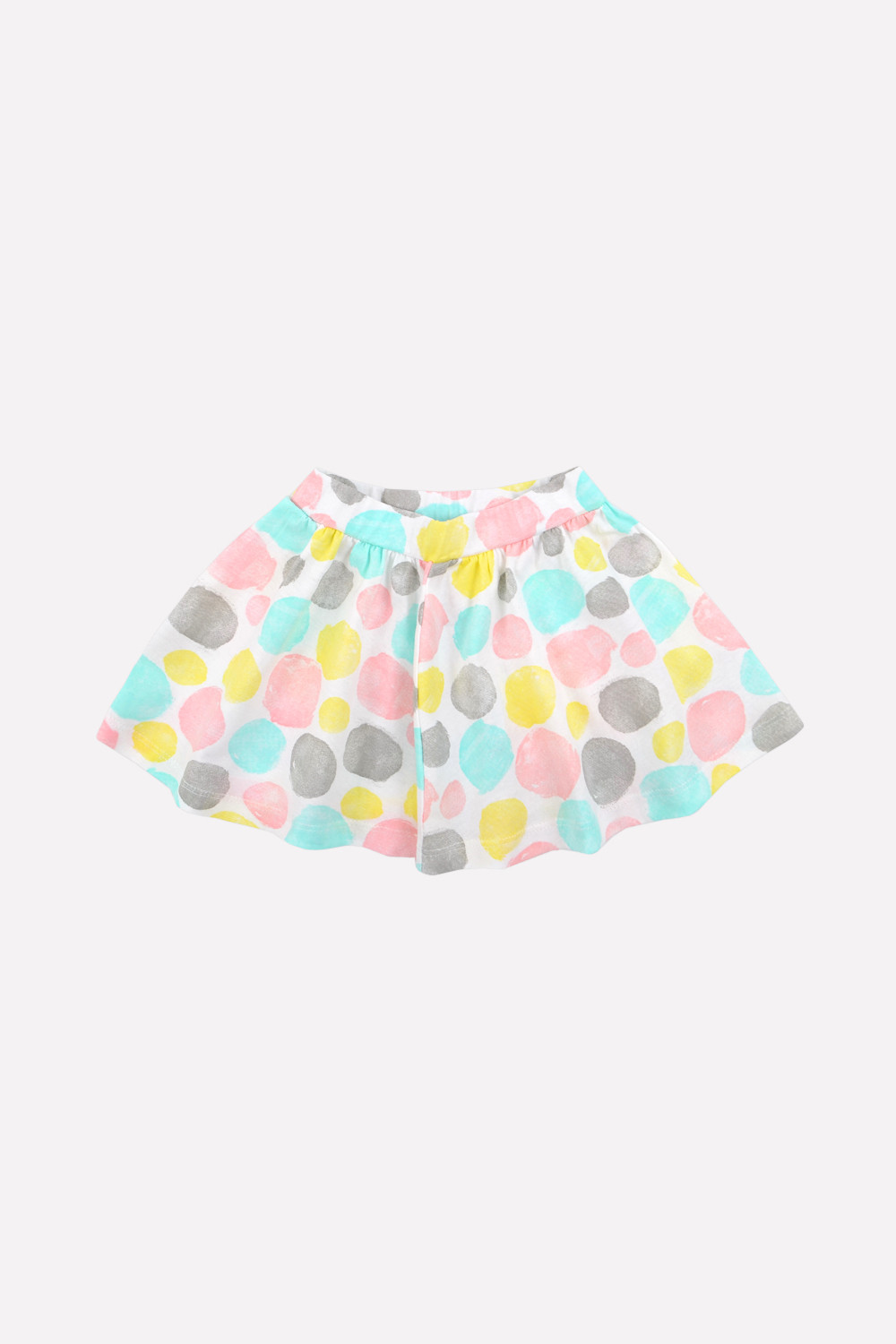картинка Юбка для девочки Crockid К 7110 сахар, цветные круги от магазина детских товаров ALiSa