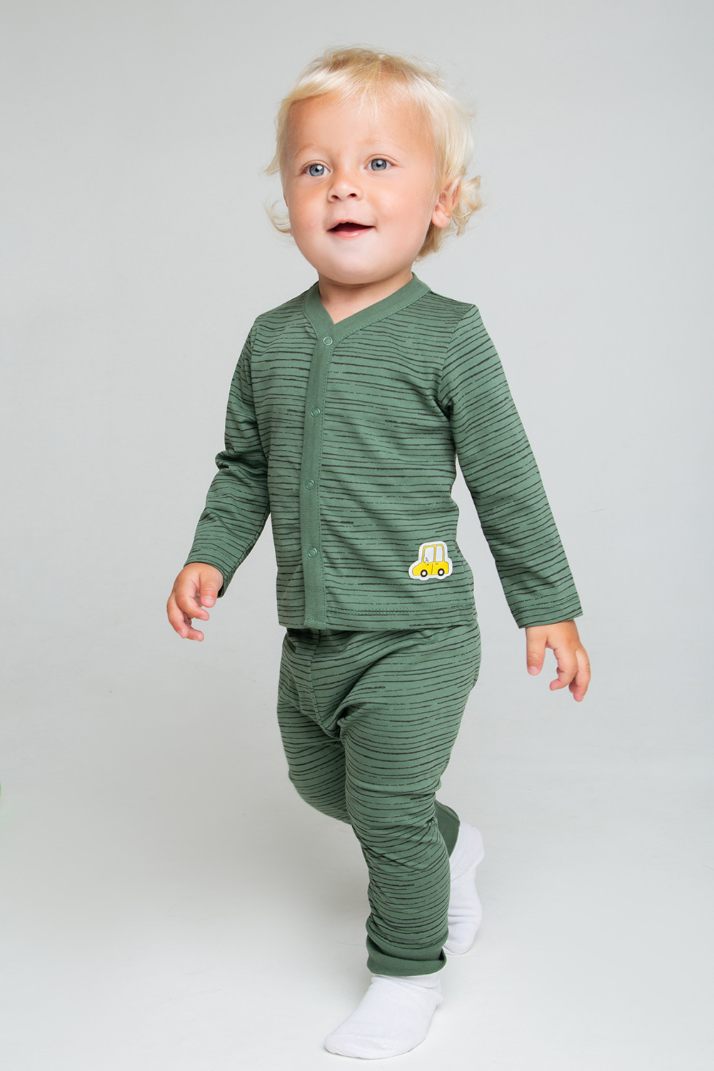 картинка Брюки для мальчика Crockid К 4594 лесной мох, полоска от магазина детских товаров ALiSa