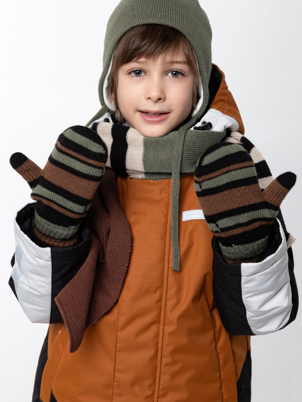 картинка Варежки детские NIKASTYLE 14з17025 Черный полынь от магазина детских товаров ALiSa