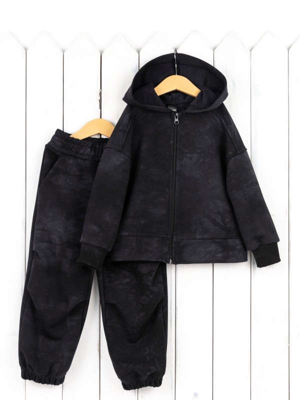 картинка Комплект для мальчика Baby Boom КД537/4-Ф Тай-дай чёрный Б118 от магазина детских товаров ALiSa