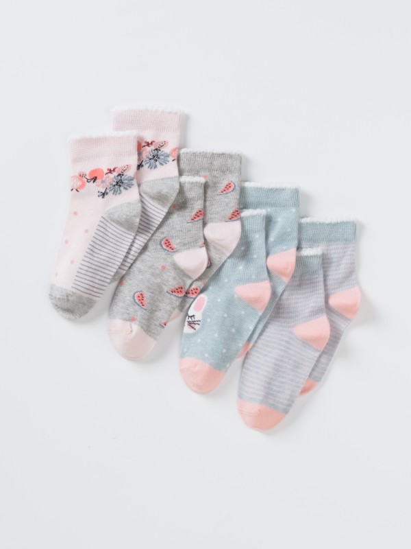 картинка Носки для девочки Artie 4 пары 4-3d959 Голубой от магазина детских товаров ALiSa