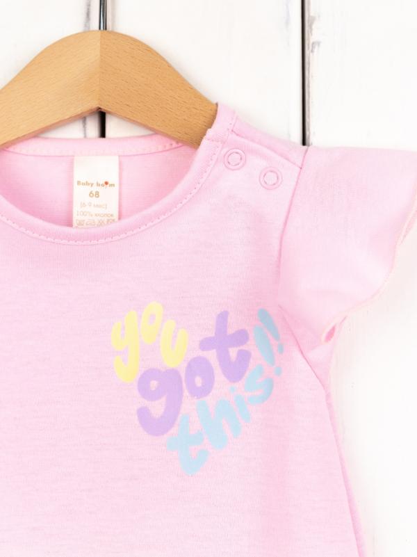 картинка Комбинезон для девочки Baby Boom К397/2-К Светло розовый от магазина детских товаров ALiSa