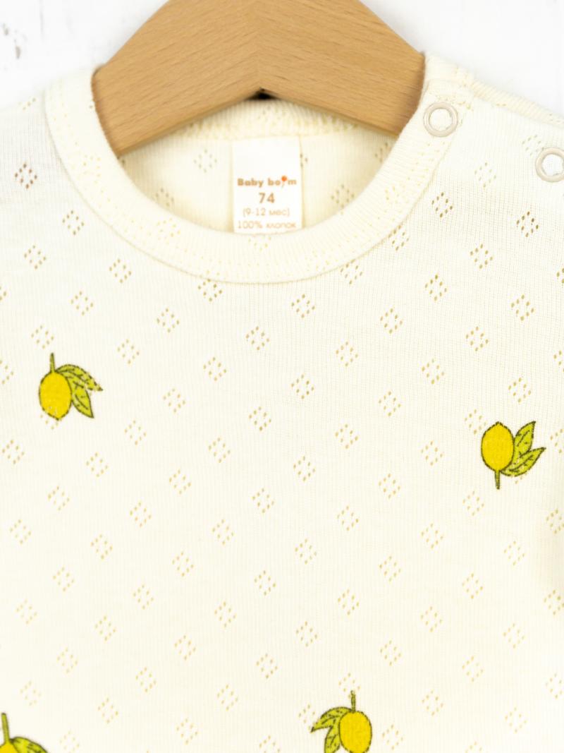 картинка Футболка для девочки Baby Boom Ф68/13-Р Лимончики ажур я715 от магазина детских товаров ALiSa