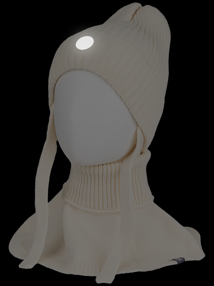 картинка Комплект шапка манишка для девочки NIKASTYLE 12з16025 Молоко от магазина детских товаров ALiSa