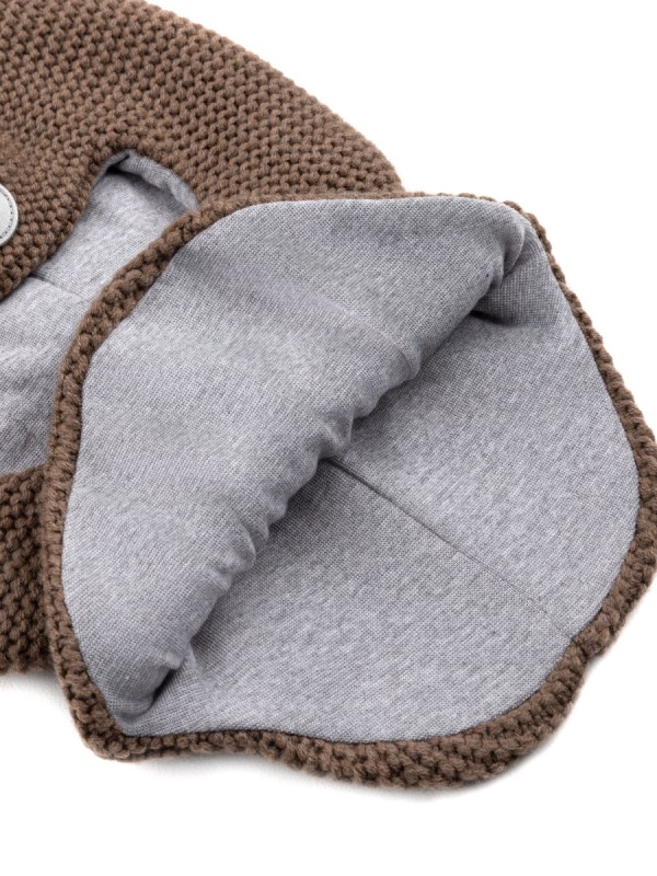 картинка Балаклава утепленная для мальчика NIKASTYLE 10з15324 Кофе от магазина детских товаров ALiSa