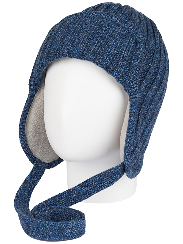 картинка Шапка ушанка утепленная для мальчика NIKASTYLE 11з15924 Джинсовый от магазина детских товаров ALiSa