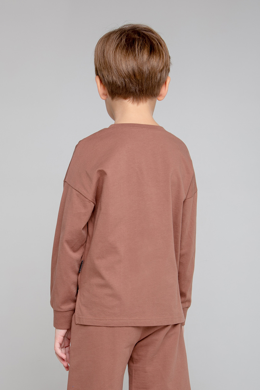 картинка Джемпер для мальчика Crockid КР 301860 коричневый к344 от магазина детских товаров ALiSa