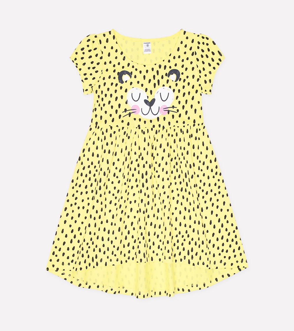 картинка Платье для девочки Crockid К 5593 сочный лимон, крапинка к1246 от магазина детских товаров ALiSa