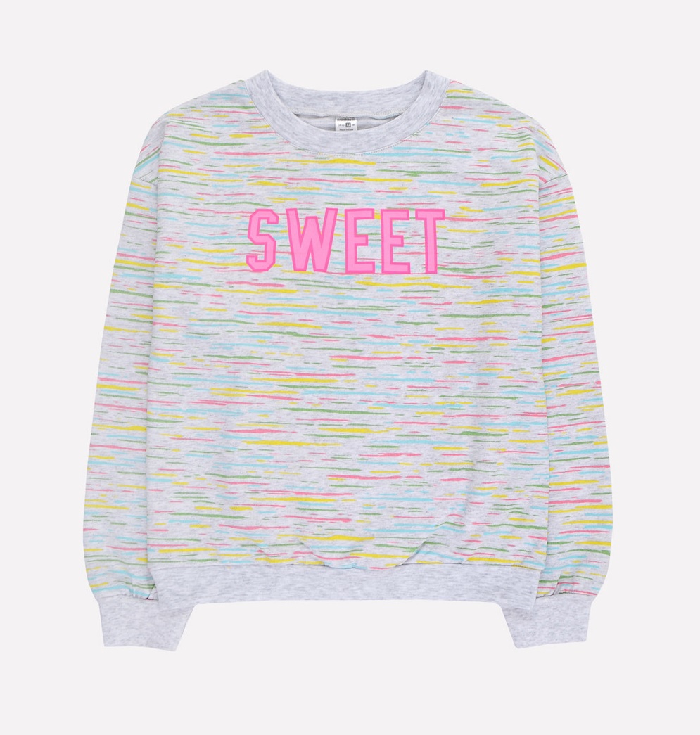 картинка Джемпер для девочки Crockid К 301160 цветной меланж от магазина детских товаров ALiSa