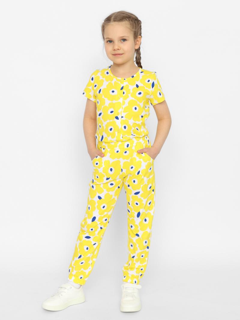 картинка Полукомбинезон для девочки Cherubino CSKG 90188-30-373 Желтый от магазина детских товаров ALiSa