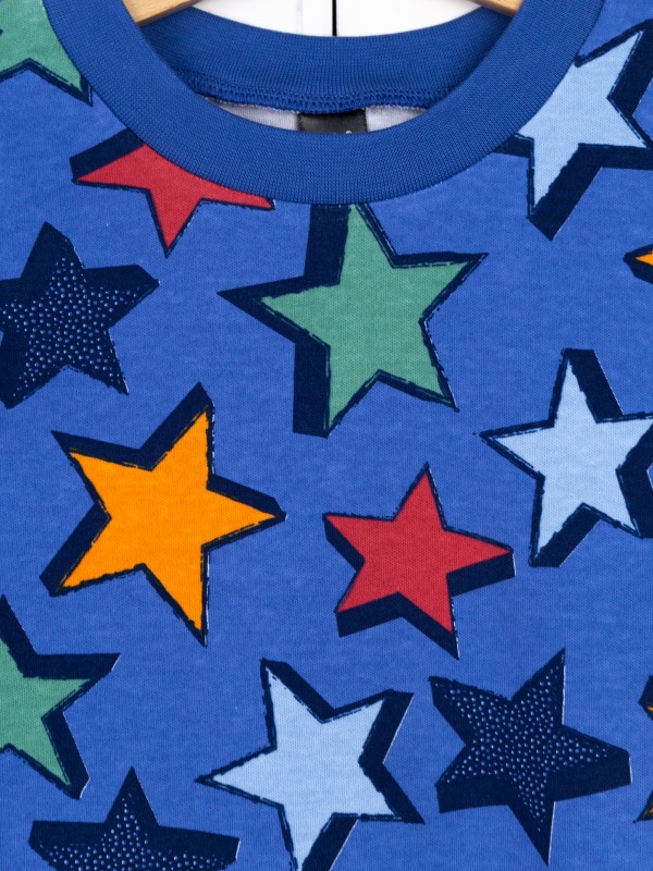 картинка Пижама для мальчика Baby Boom КС18/2-И Звезды на синем от магазина детских товаров ALiSa