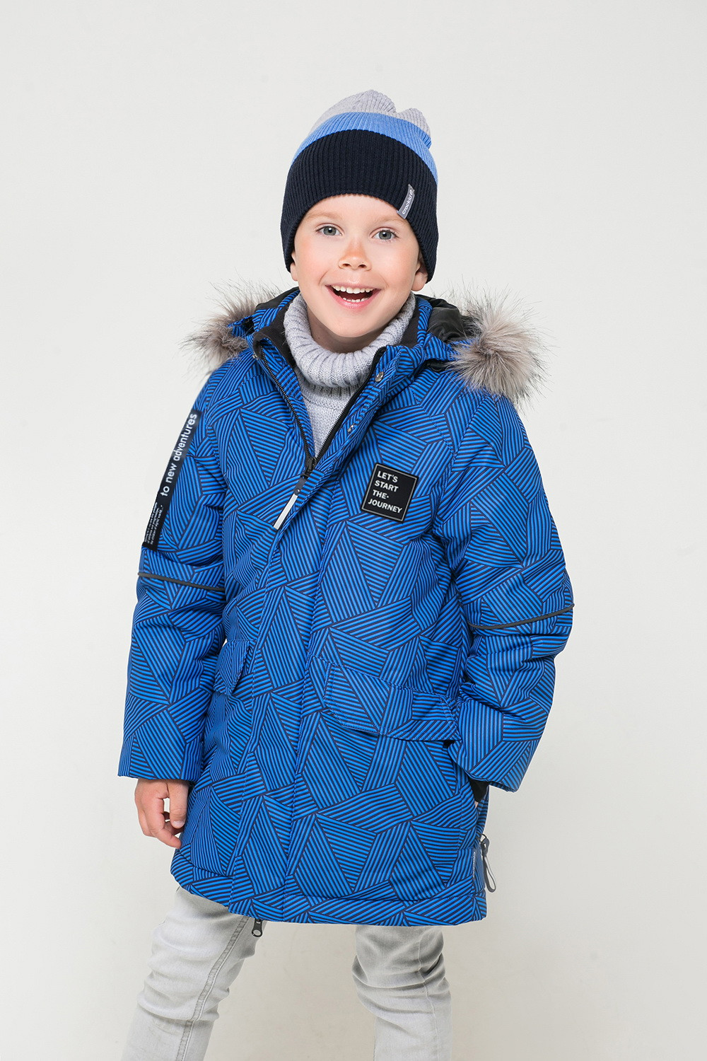 картинка Куртка удлиненная зимняя для мальчика Crockid ВК 36055/н/2 УЗ от магазина детских товаров ALiSa