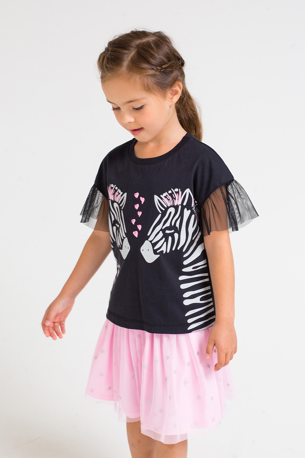 картинка Блузка для девочки Crockid КР 300876 черный к235 от магазина детских товаров ALiSa