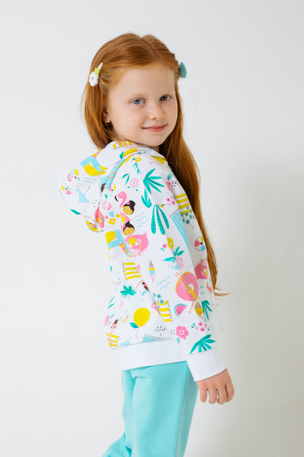картинка Куртка для девочки Crockid КР 301218 белый, пляжный отдых к277 от магазина детских товаров ALiSa