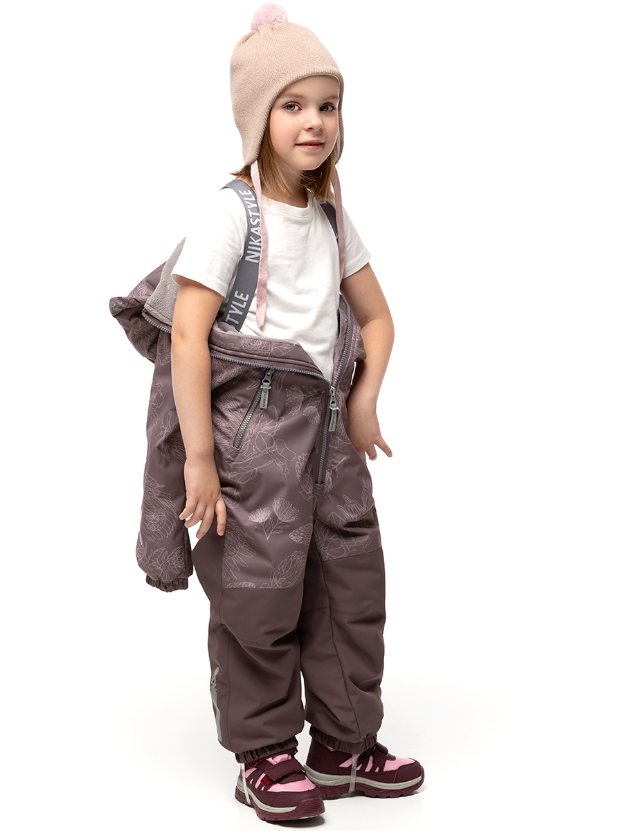 картинка Комбинезон утеплённый для девочки NIKASTYLE 8м1825 Какао шоколад от магазина детских товаров ALiSa