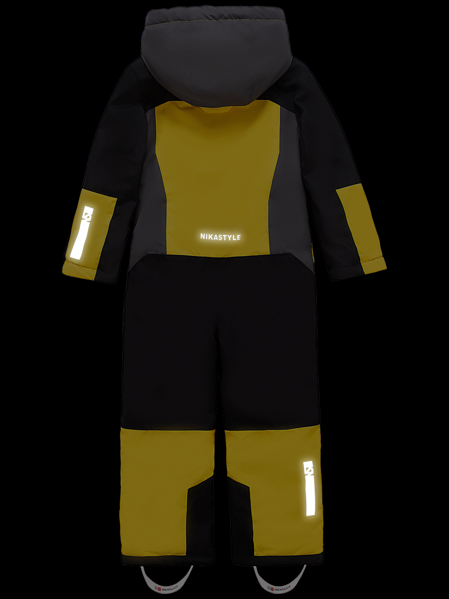 картинка Комбинезон зимний для мальчика NIKASTYLE 8з6524 Желтый черный от магазина детских товаров ALiSa