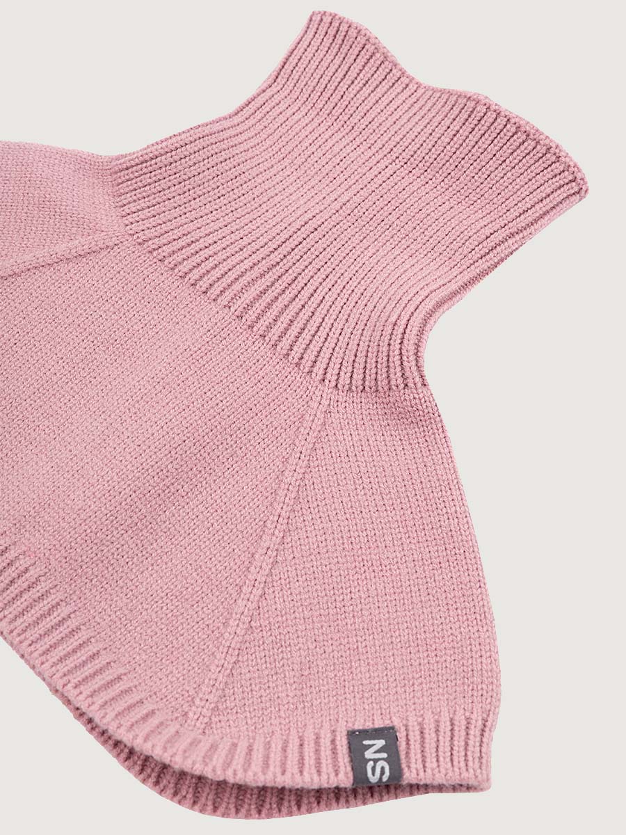 картинка Комплект шапка манишка для девочки NIKASTYLE 12з16025 Пудра от магазина детских товаров ALiSa