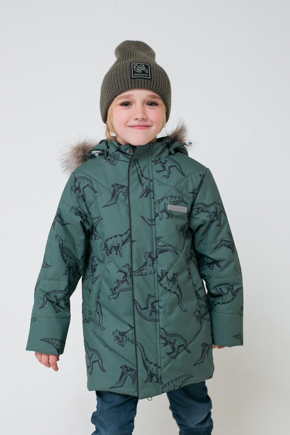 картинка Куртка зимняя для мальчика Crockid ВК 36056/н/2 ГР от магазина детских товаров ALiSa
