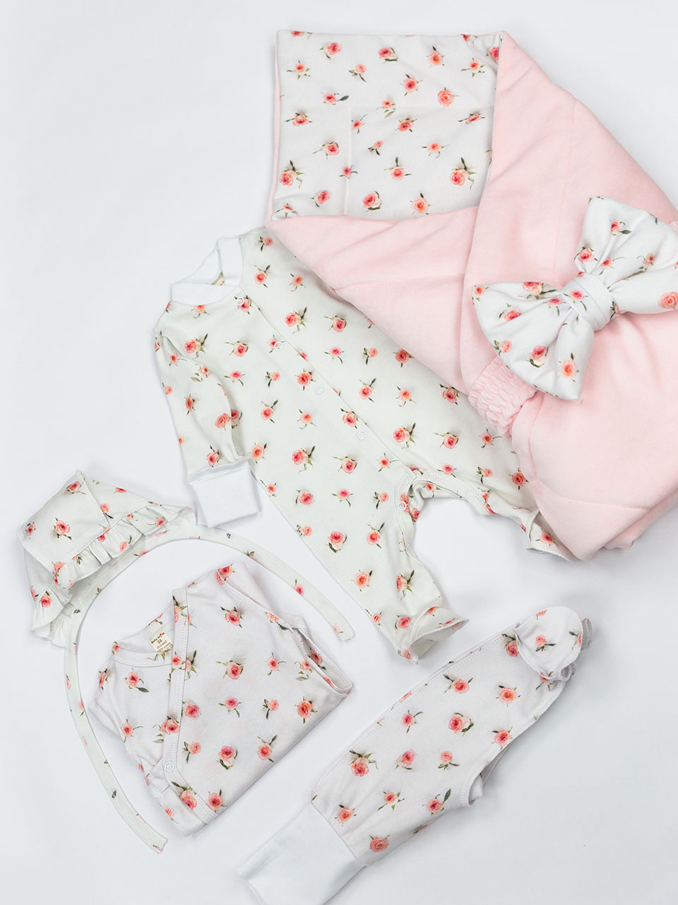 картинка Комплект для выписки Baby Boom КН116/2-И Розочки от магазина детских товаров ALiSa