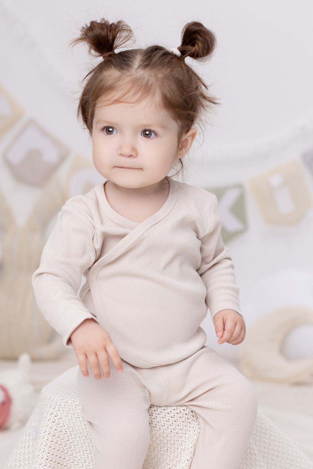 картинка Кофточка детская Crockid К 301975-2 зефир, бежевый (бежевый) я121 от магазина детских товаров ALiSa