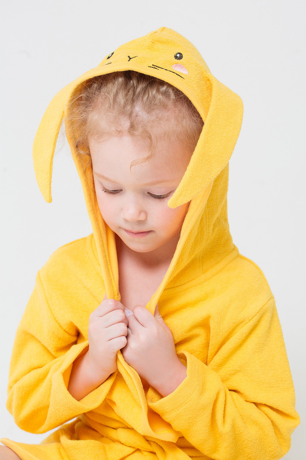 картинка Халат детский Crockid К 5481 желтый (зайчик) от магазина детских товаров ALiSa