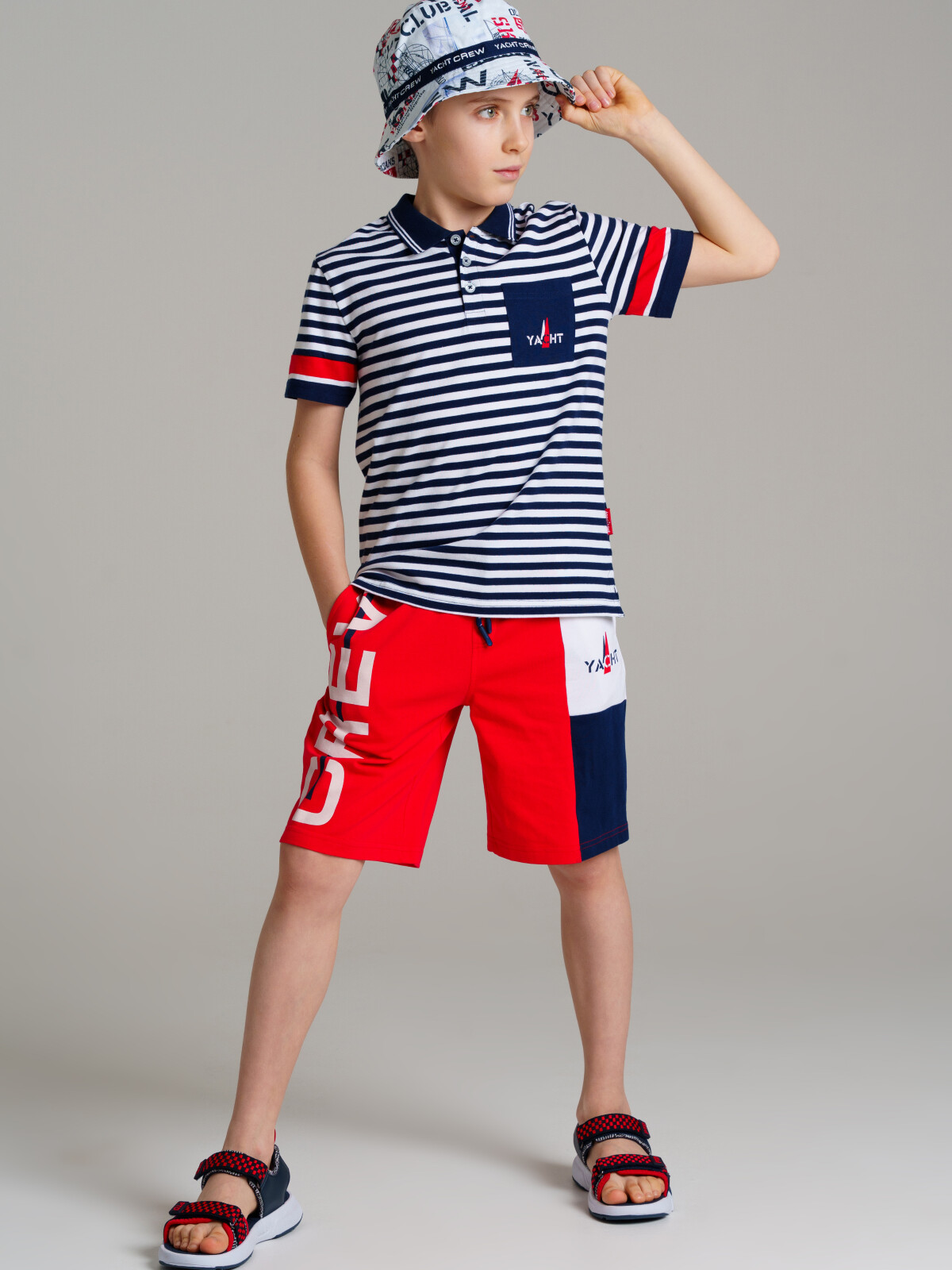 картинка Панама текстильная для мальчика PL 12411251 от магазина детских товаров ALiSa