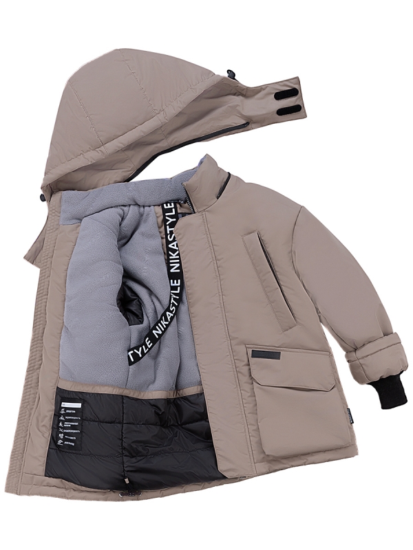 картинка Куртка зимняя для мальчика NIKASTYLE 4з3924 Капучино от магазина детских товаров ALiSa