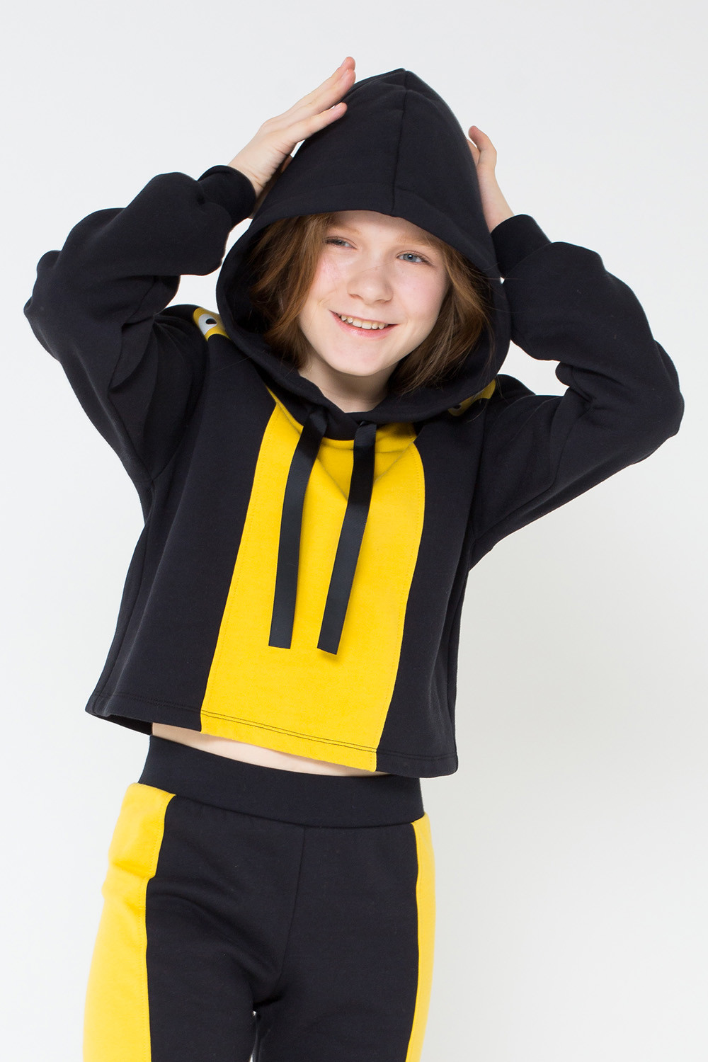 картинка Комплект для девочки КБ 2633 черный, желтый к19 от магазина детских товаров ALiSa