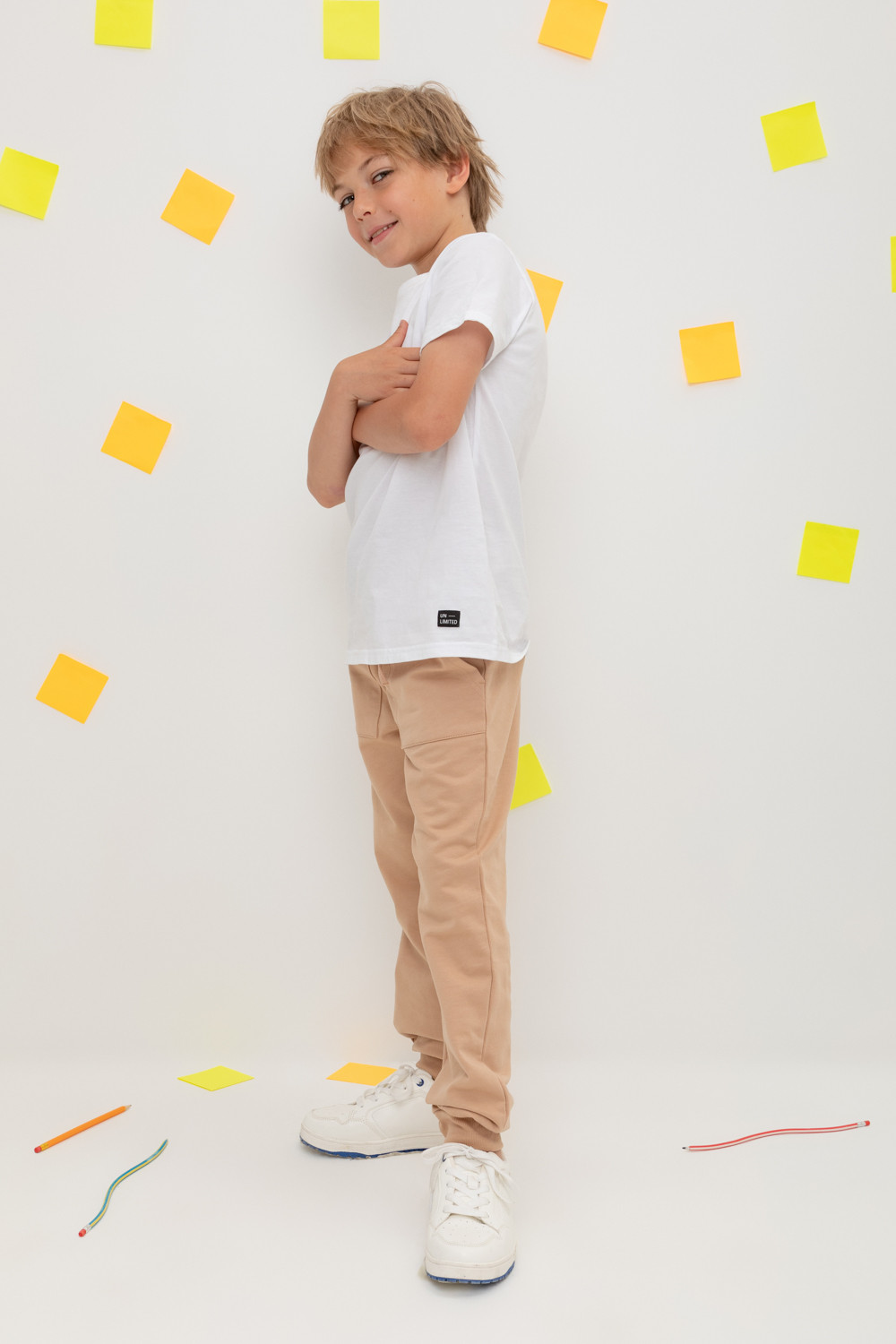 картинка Брюки для мальчика Crockid КР 400533 кунжут к380 от магазина детских товаров ALiSa