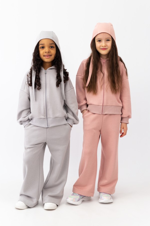 картинка Комплект для девочки Baby Boom КД536/2-Ф Светло-серый Б118 от магазина детских товаров ALiSa