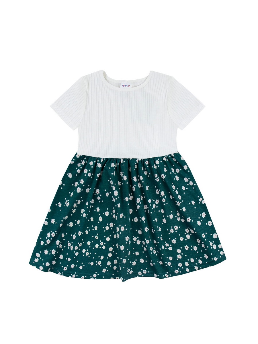 картинка Платье для девочки Youlala 1638900102 Молочный зеленый от магазина детских товаров ALiSa