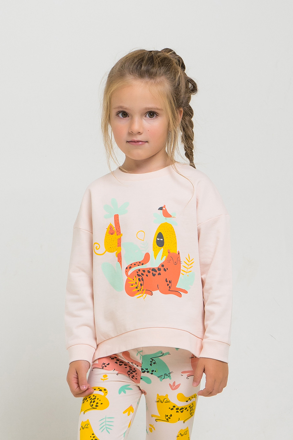 картинка Джемпер для девочки Crockid К 301301 бледно-персиковый к1262 от магазина детских товаров ALiSa