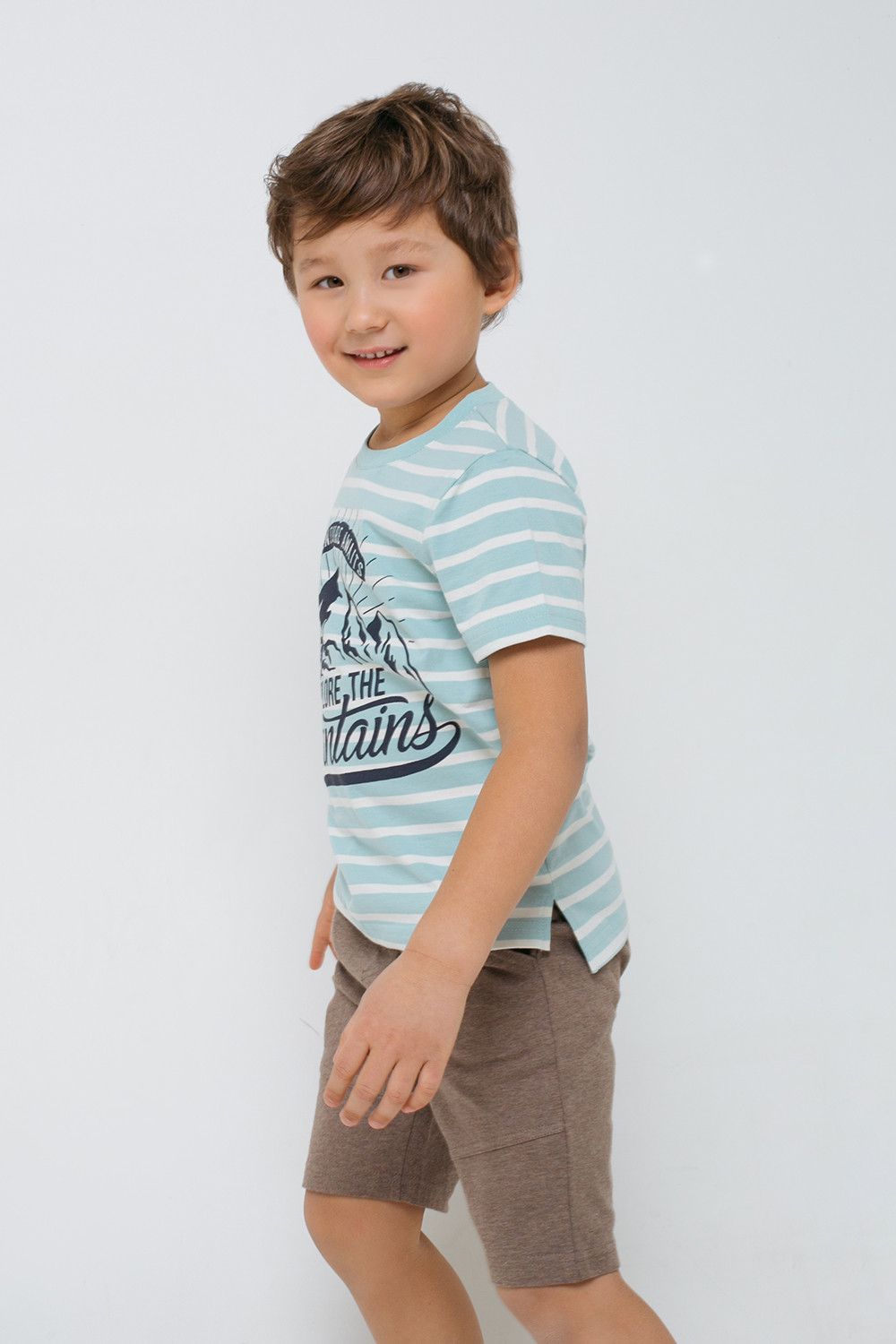 картинка Шорты для мальчика Crockid КР 400089 коричневый меланж к312 от магазина детских товаров ALiSa