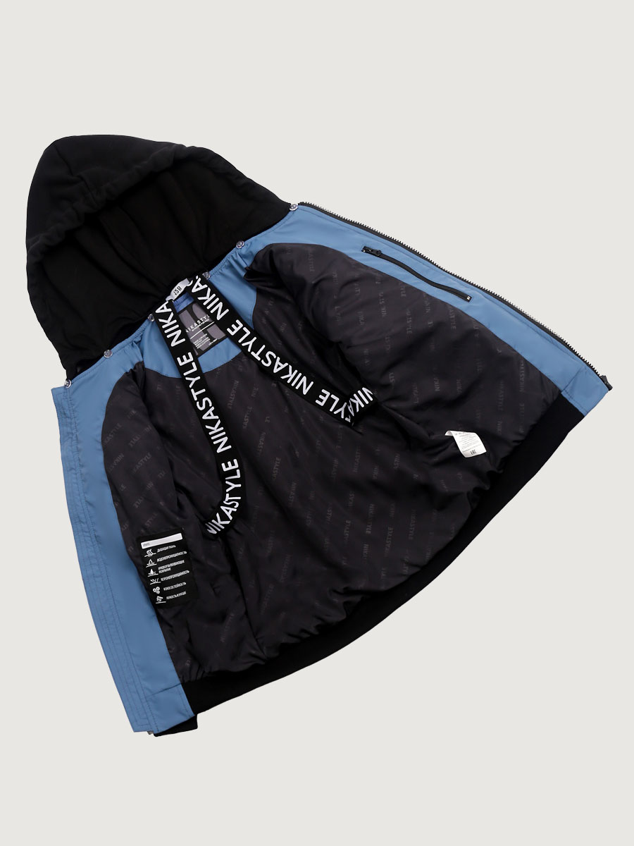 картинка Куртка утеплённая для мальчика NIKASTYLE 4м5525 Джинс от магазина детских товаров ALiSa