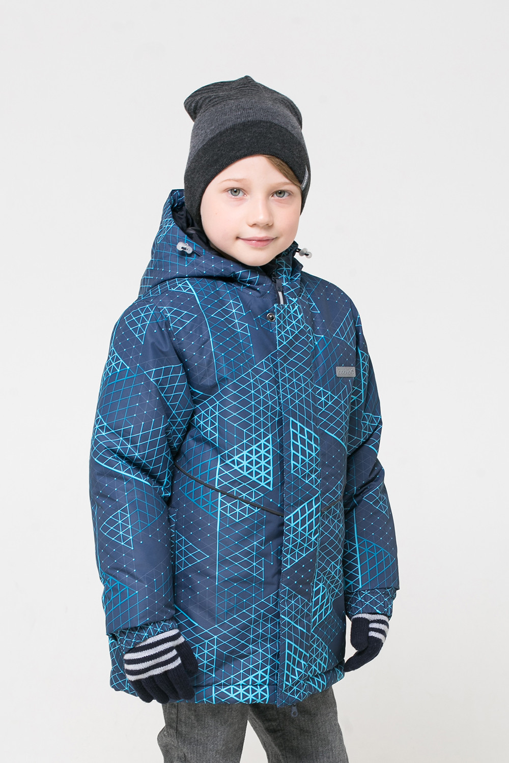 картинка Куртка зимняя для мальчика Crockid ВК 36052/н/1 ГР от магазина детских товаров ALiSa