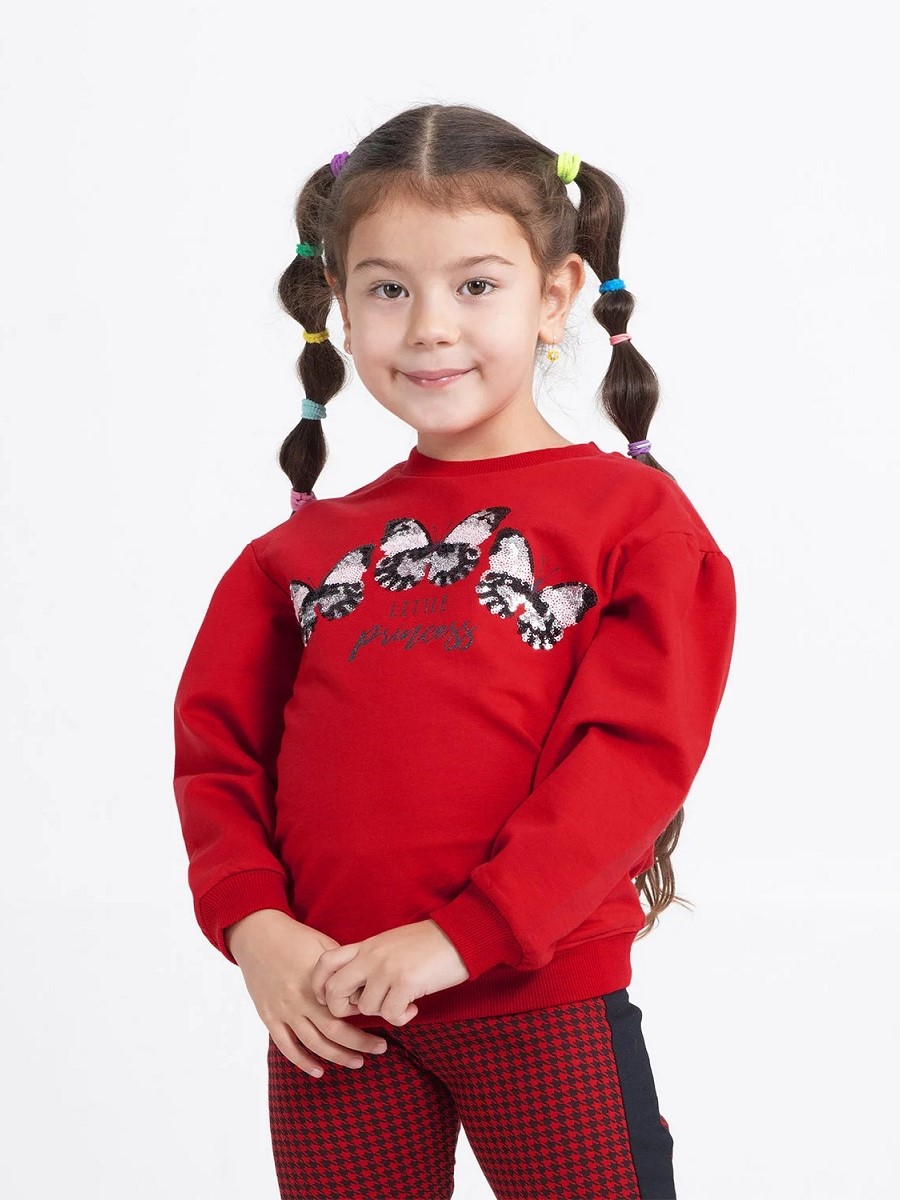 картинка Джемпер для девочки Сherubino CWKG 62882-26-290 Красный от магазина детских товаров ALiSa