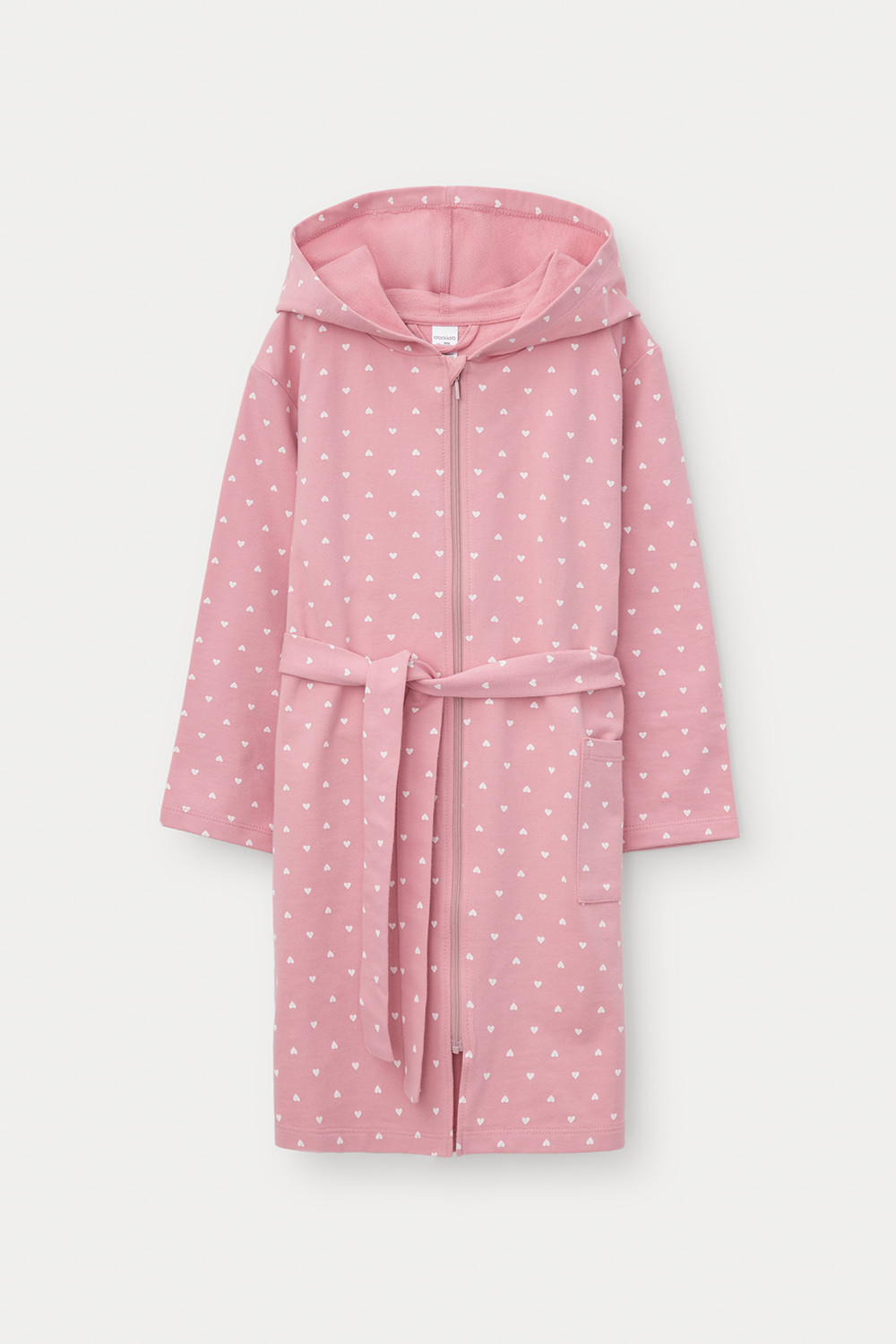 картинка Халат для девочки Crockid К 5764 розовый зефир сердечки от магазина детских товаров ALiSa
