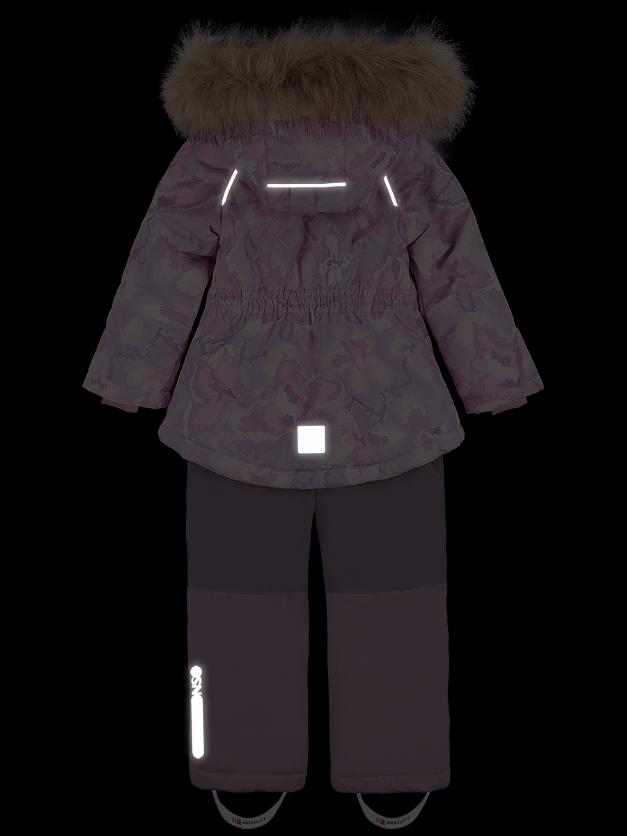 картинка Комплект зимний для девочки NIKASTYLE 7з0624 Роза Орхидея от магазина детских товаров ALiSa