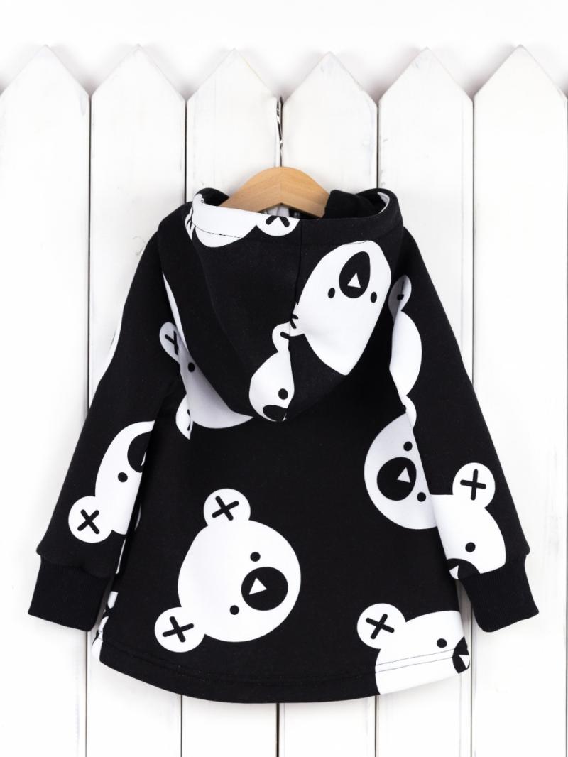 картинка Куртка детская Baby Boom Р50/1-Ф Мишки на чёрном Б101 от магазина детских товаров ALiSa