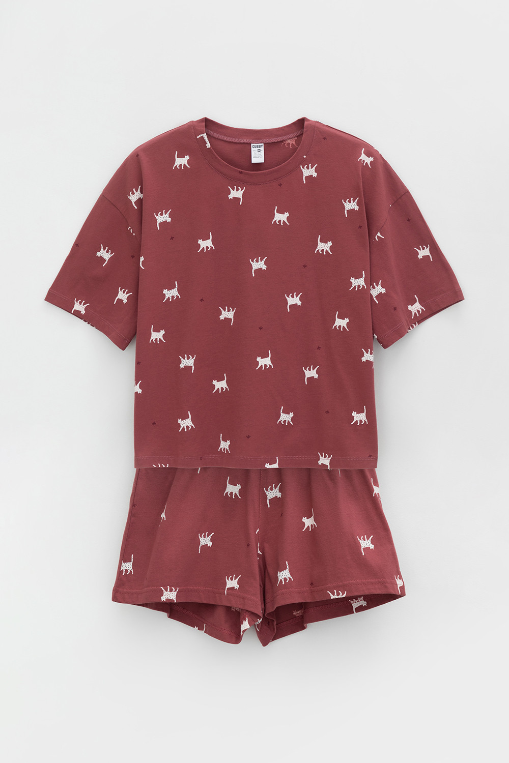 картинка Пижама для девочки Crockid КБ 2821 шоколадный десерт, кошечки от магазина детских товаров ALiSa