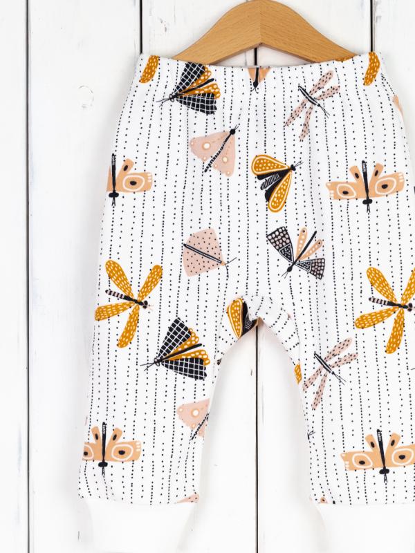 картинка Брюки для девочки Baby Boom П47/56-И я731 Мотыльки и стрекозы от магазина детских товаров ALiSa