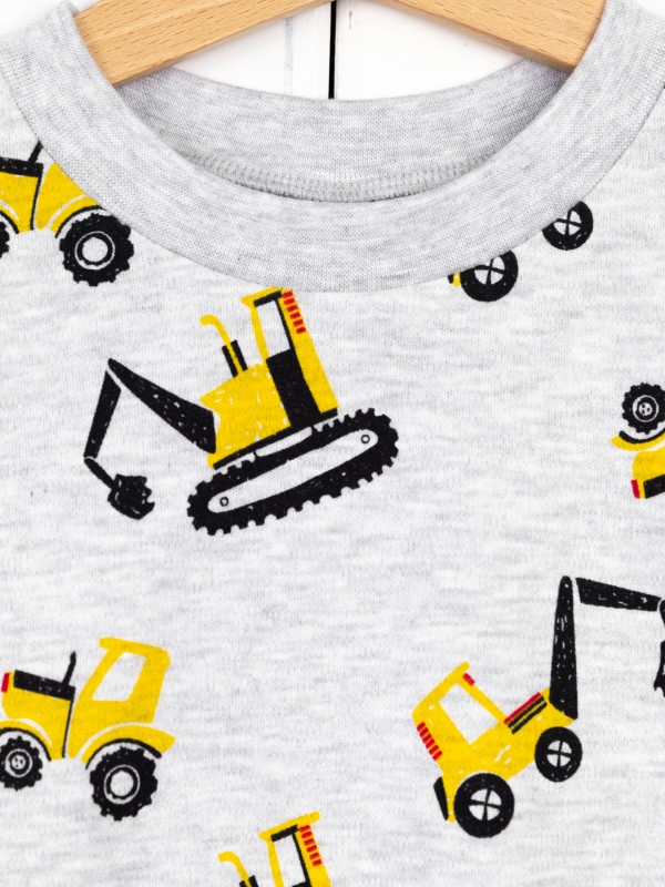 картинка Пижама для мальчика Baby Boom КС17/1-И Техника на кармеланже от магазина детских товаров ALiSa