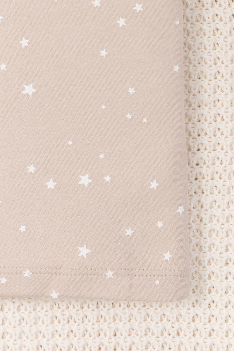 картинка Футболка для мальчика Crockid К 301156 свет звезд на бежевом от магазина детских товаров ALiSa